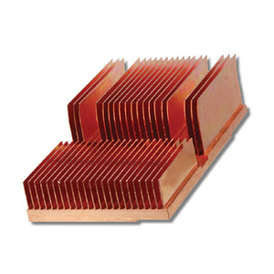 CNC Part Skived Copper Fin Cooling Heat Sink