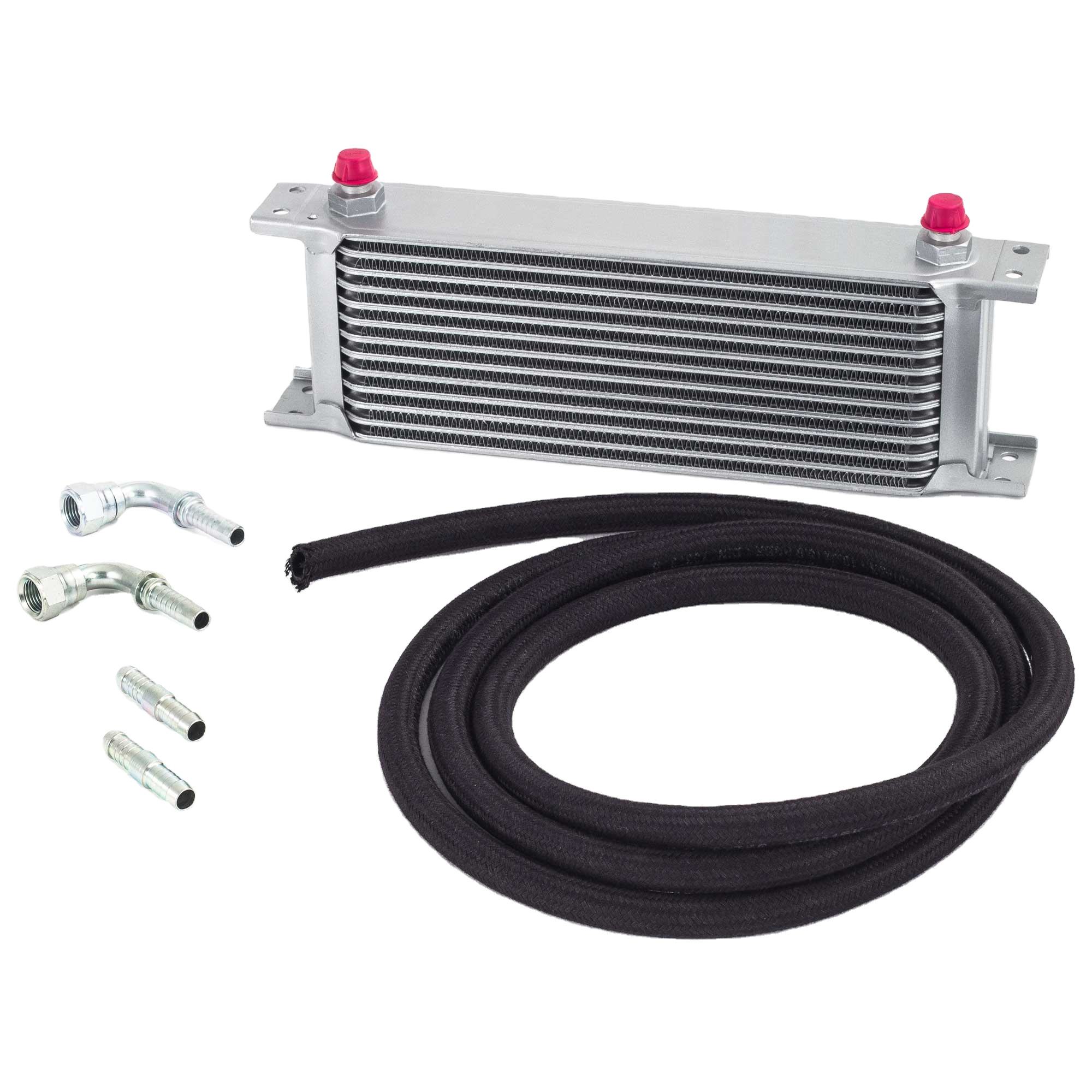 13 Row Rows AN10 Engine Transmission Oil Cooler Kit