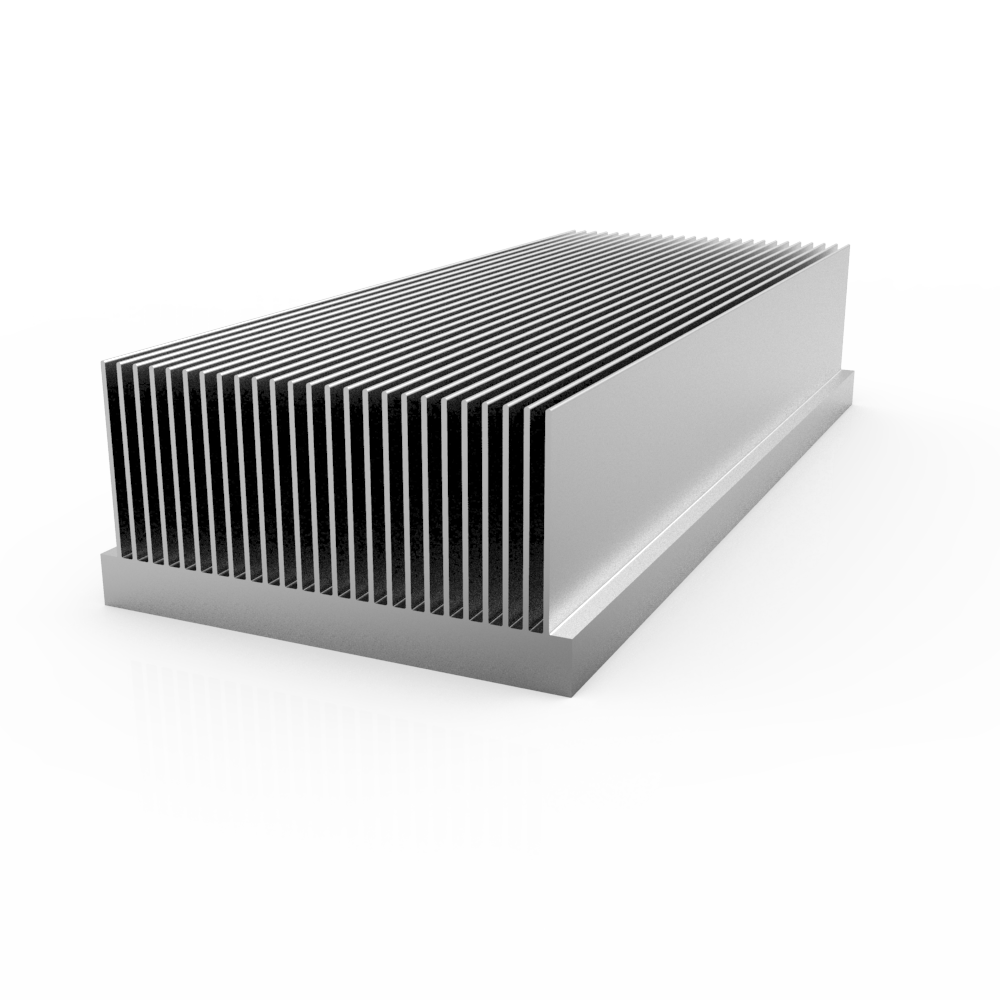 Aluminum folded stacked skived fin heat sink from China manufacturer